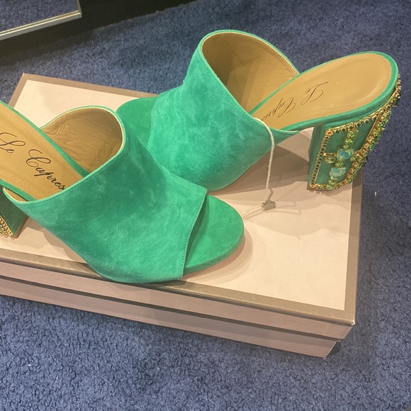 Le Capresi emerald heel, size 37 - Picture 5 of 5